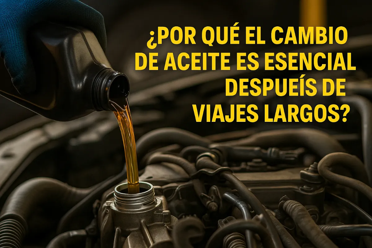 ¿Por qué el cambio de aceite es esencial después de viajes largos?