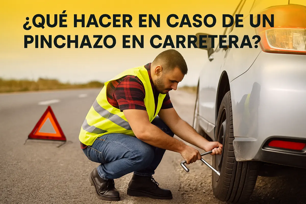 ¿Qué hacer en caso de un pinchazo en carretera?