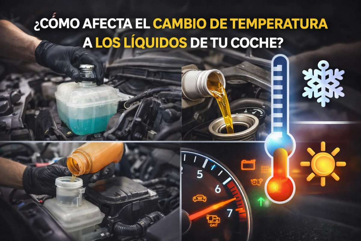 ¿Cómo afecta el cambio de temperatura a los líquidos de tu coche?