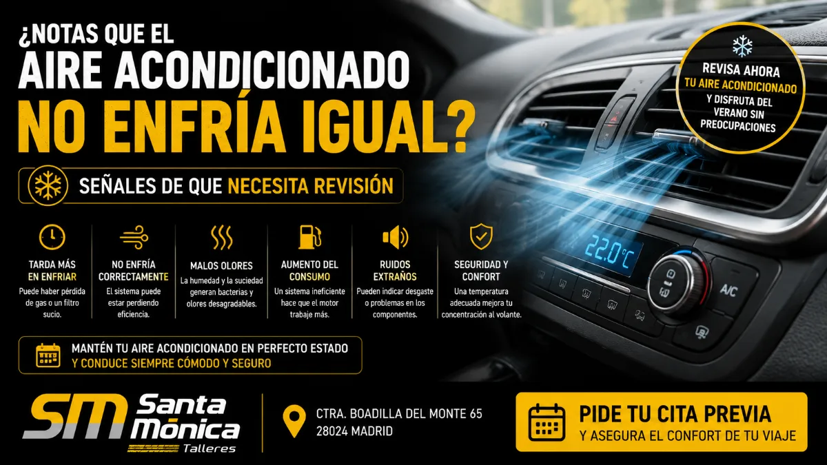 ¿Notas que el aire acondicionado no enfría igual? Señales de que necesita revisión