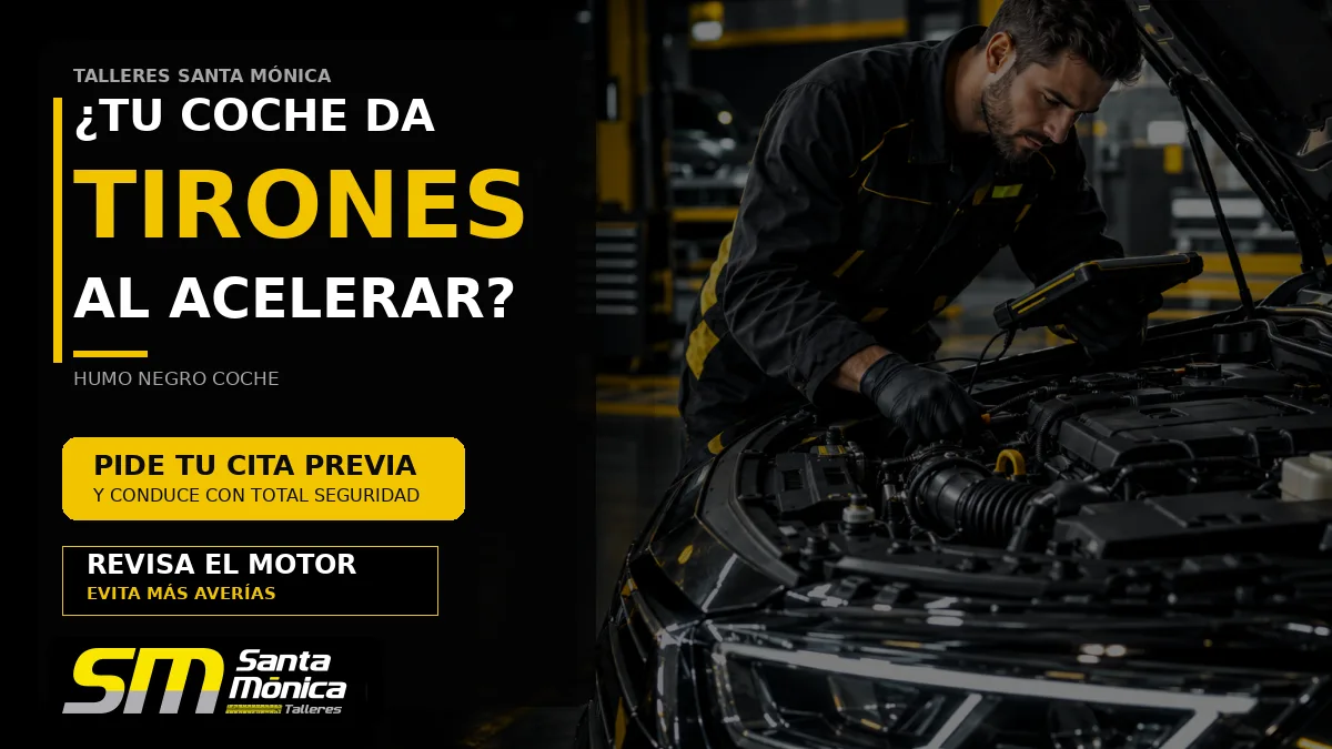 Humo negro del coche al acelerar: causas posibles y qué revisar