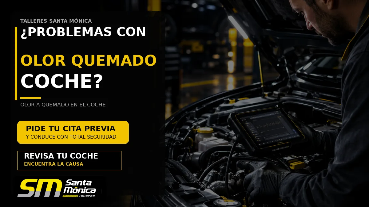 ¿Qué significa que el coche huela a quemado? Causas posibles y cuándo parar