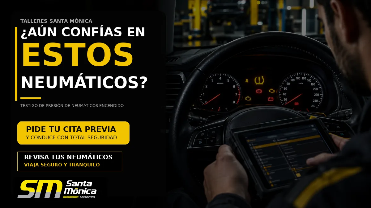 Testigo de presión de neumáticos encendido: qué significa, qué revisar y cuándo acudir al taller