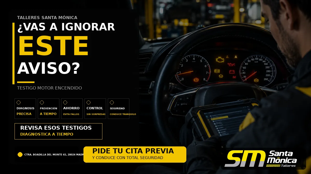 Testigo del motor encendido: causas habituales y qué hacer