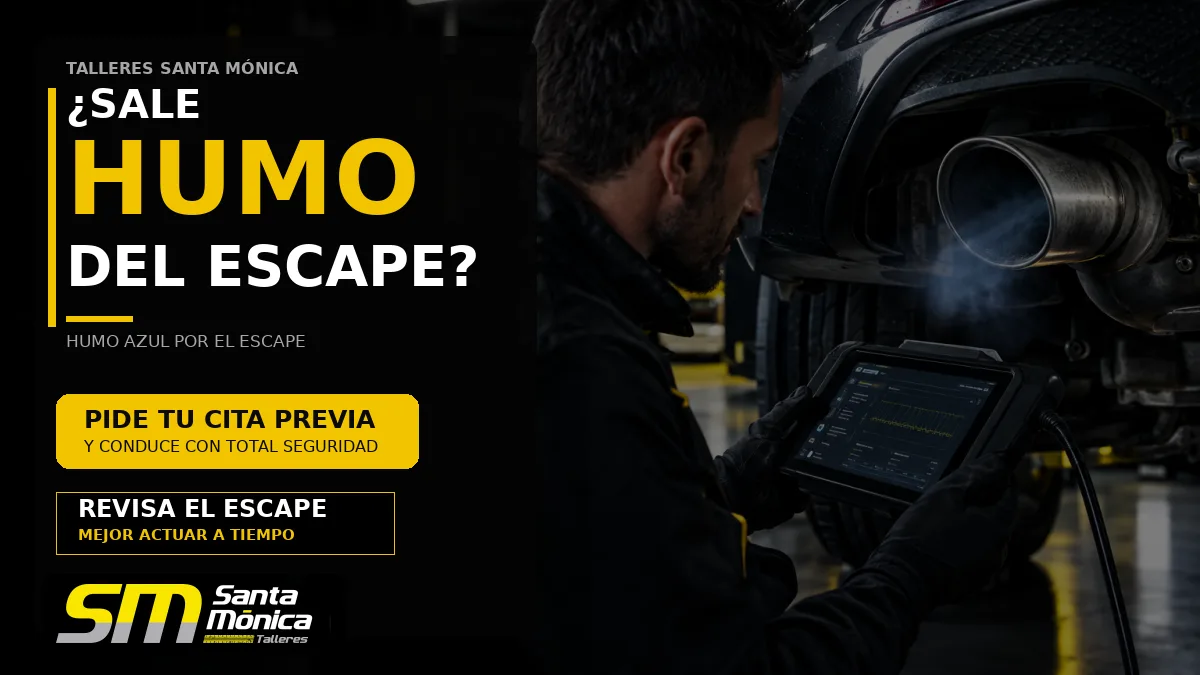Humo azul por el escape: qué significa, causas posibles y cuándo llevar el coche al taller