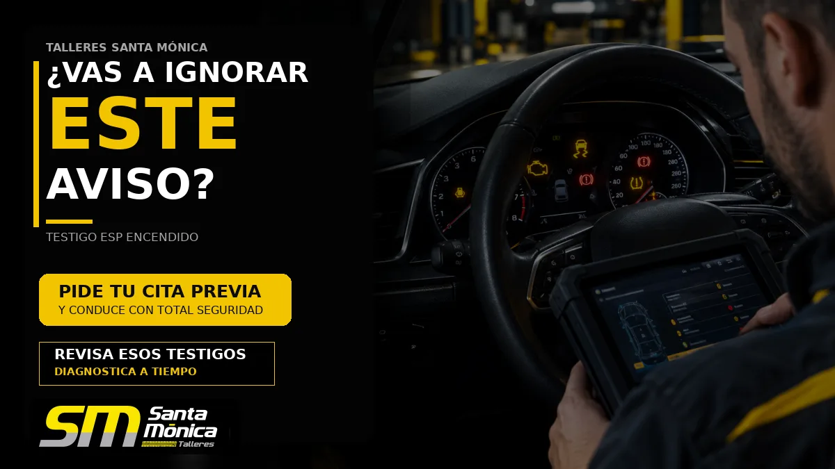 Testigo ESP encendido: qué significa, causas posibles y cuándo llevar el coche al taller
